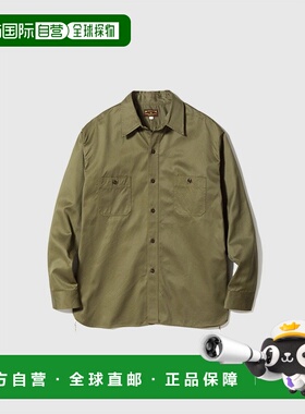 日本直邮BUZZ RICKSON'S 衬衫男女通用 纯棉长袖简约时尚黑色人字