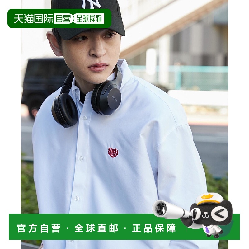 1h可退 日本直邮WEGO 男女同款刺绣细节长袖衬衫 WE25SP02M0007