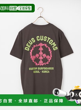 日本直邮DEUS EX MACHINA 男士 全棉短袖T恤 FANCY PANSY印花款 D