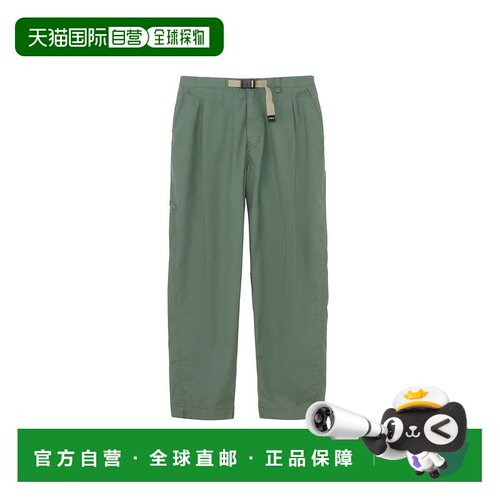 日本直邮北面THE NORTH FACE 褶裥腰带环Logo徽标直筒休闲裤 男款