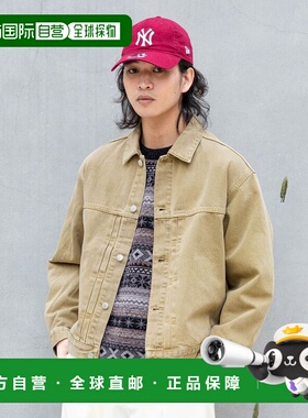 日本直邮RAGEBLUE男装12OZ全棉宽松版型丹宁夹克半拉链设计 60810