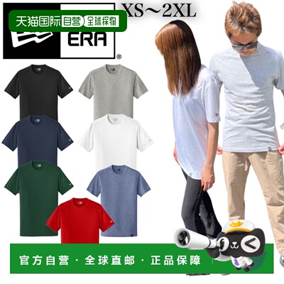 日本直邮New Era T恤短袖带logoHeritage NEA100男款和女士圆领男