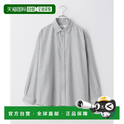 1h可退 日本直邮RAGEBLUE男装宽松版型TR格纹衬衫 易打理防皱 635