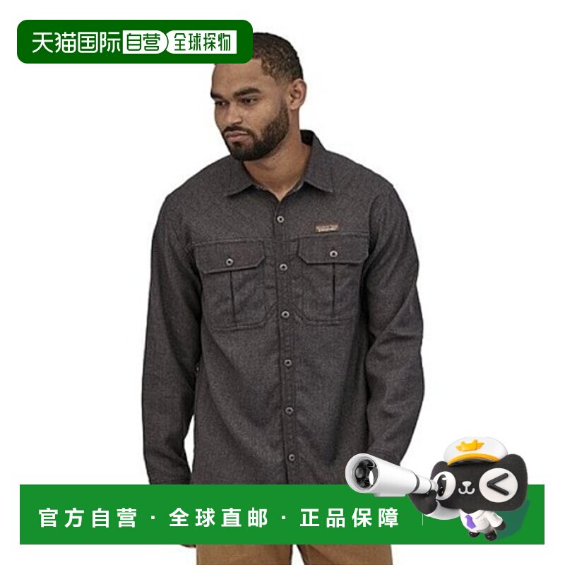 日潮跑腿Patagonia巴塔哥尼亚男士衬衫黑白方格简约休闲日常休闲