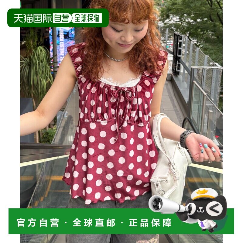 日本直邮CIAOPANIC 女装 丝绒风抹胸上衣（波点/花卉印花） CPZ10图片