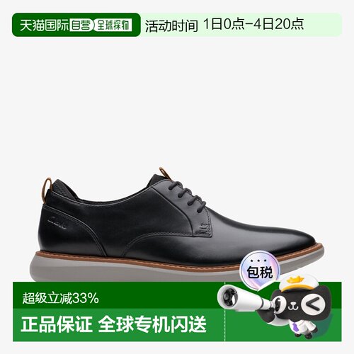 日本直邮Brantin Plain（黑色皮革）德比鞋
