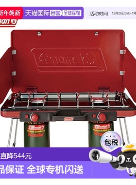 日本直邮Coleman-Coleman Powerhouse LP两个燃烧器炉II红色20000