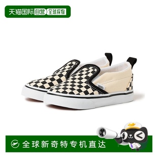 12～16cm 1h可退 一脚蹬帆布鞋 日本直邮VANS 黑白格 儿童经典