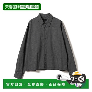 1h可退 日本直邮BEAMS 男士 宽松短款条纹衬衫 肘部开衩设计 1111