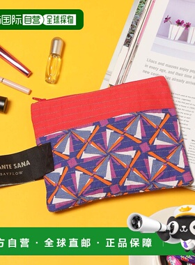 1h可退 日本直邮BAYFLOW 女士彩色拼接扁平收纳包 321308