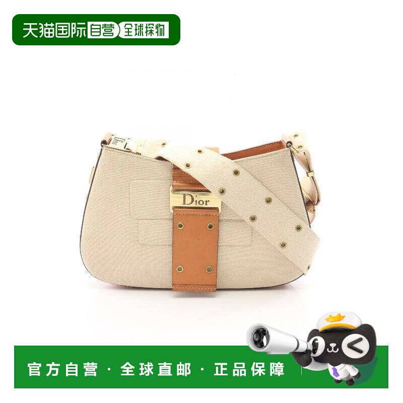 日本直邮中古Dior迪奥女包B级9新street chic街头时尚帆布单肩包图片