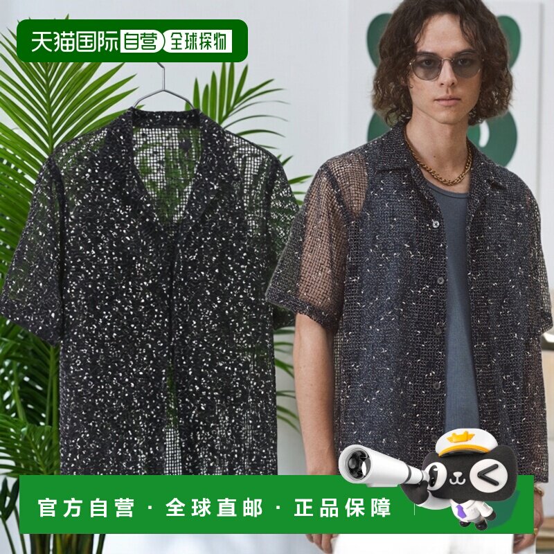 1h可退 日本直邮Casper John 男装 尼普混纺透视衬衫 10126111402