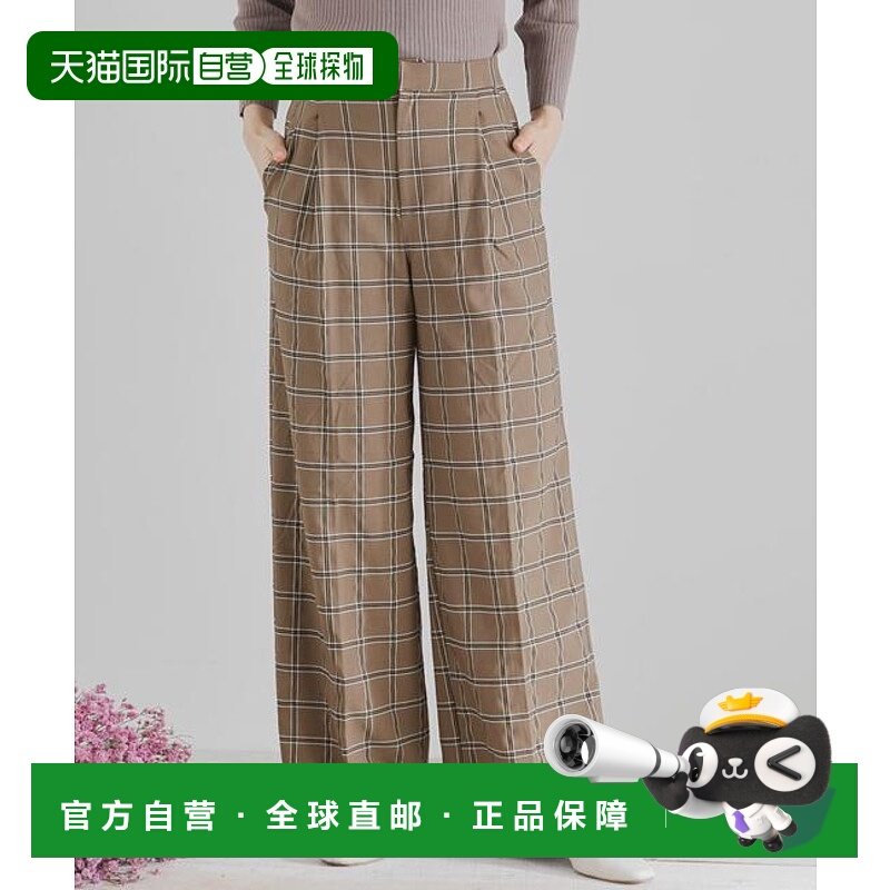 1h可退 日本直邮官方授权 SENSE OF PLACE 格纹宽松长裤休闲裤