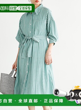 日本直邮GeeRA 中长款衬衫连衣裙 R04609EW12661 连衣裙