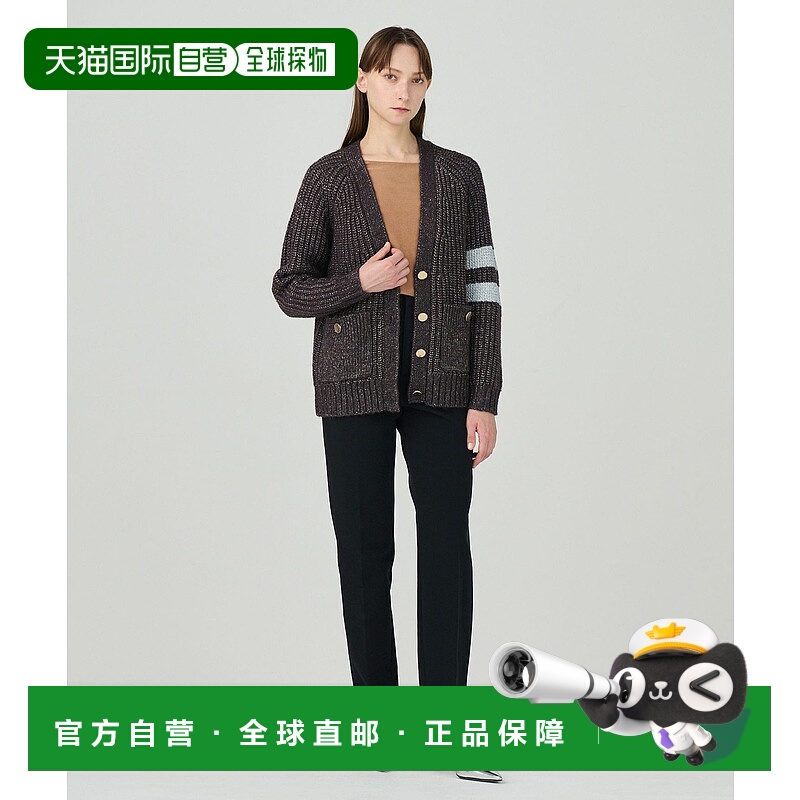 1h可退 日本直邮GRACE CLASS 女士宽松版闪光针织开衫 0224453005