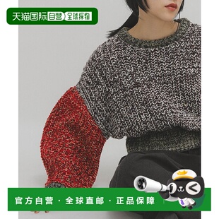 1h可退 日本直邮KBF 女装 多彩环形针织 宽松短款设计感毛衣 KBA7