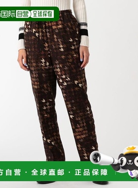 1h可退 日本直邮DES PRES Houndstooth图案 腰部收褶锥形裤休闲裤