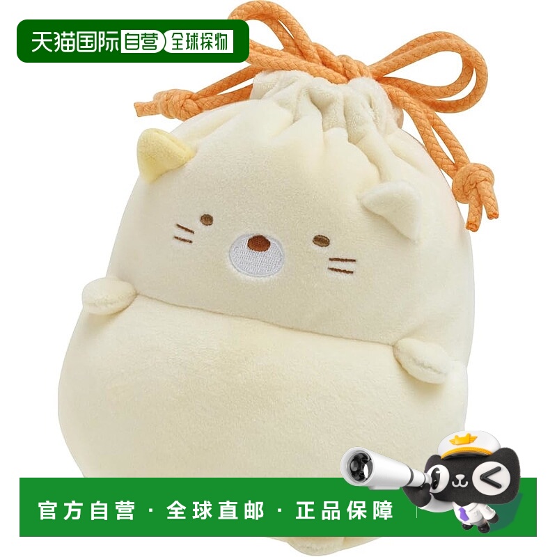 【日本直邮】San-X Sumikko Gurashi Pompoko Kyomugurumi 抽绳包