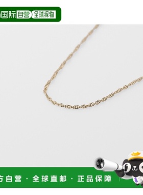 日本直邮日潮 agete 阿卡朵K10项链链条黄色 均码饰品