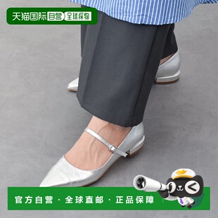 日本直邮FABIO RUSCONI 尖头皮质玛丽珍高跟鞋 FA933BW021532