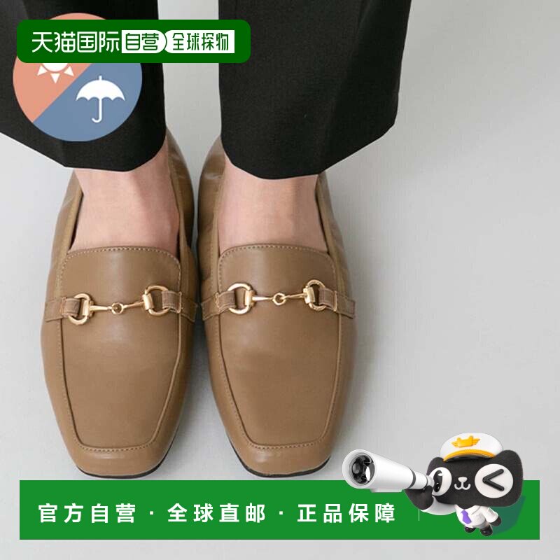 日本直邮freely 4E 乐福鞋 深米色 晴雨两用单鞋一脚蹬 - 实物图