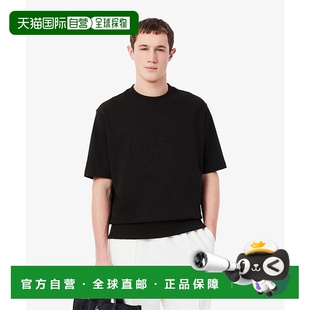 1h可退 日本直邮LACOSTE 男款同色刺绣圆形图案短袖卫衣 SH641899