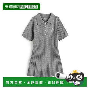 针织迷你连衣裙kz684 cable编织logo刺绣短袖 日本直邮日潮 GRL