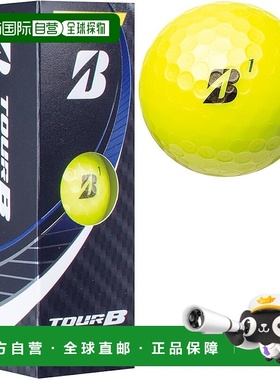【日本直邮】Bridgestone普利司通 高尔夫球 男款3个装黄色S2YXJ