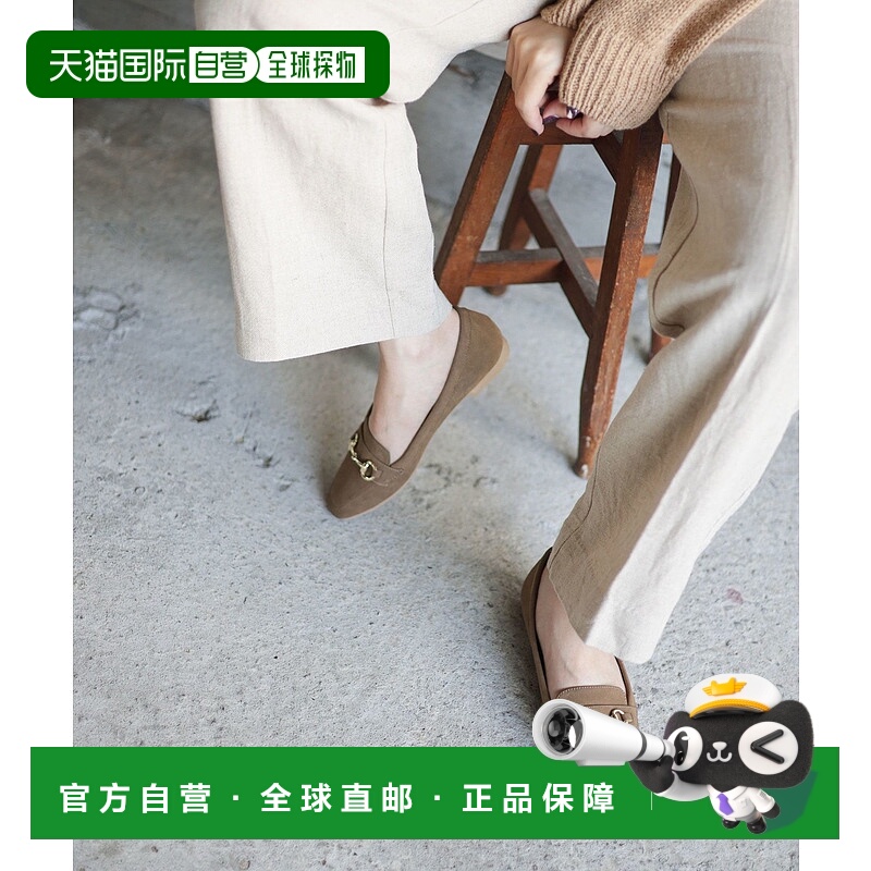 【日本直邮】Sest SESTO 方头乐福鞋带钻头（棕色丝绒）