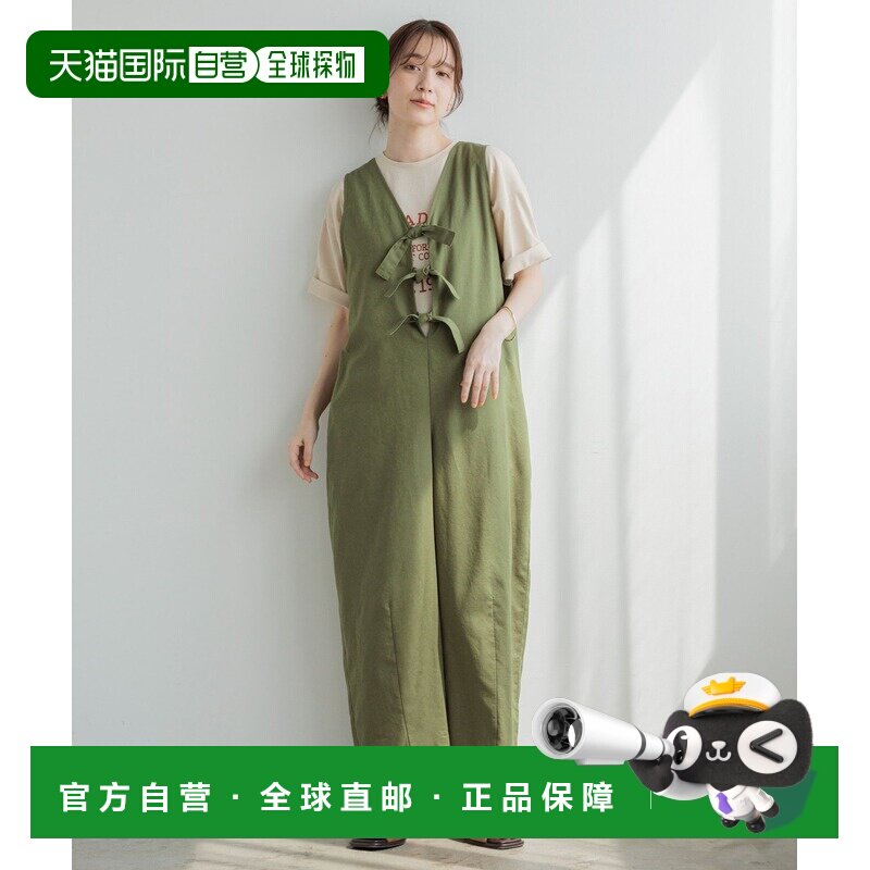 日本直邮studio CLIP 女装 凉感易护理可机洗连体裤 686727背带裤图片
