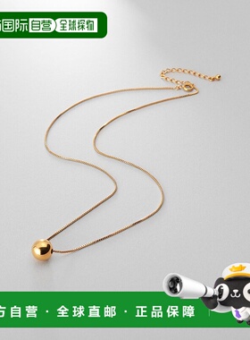 1h可退 日本直邮COCOSHNIK 女士银色中空球形项链 76731398999909