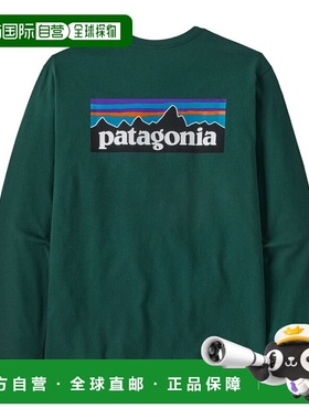 日潮跑腿patagonia巴塔哥尼亚 男士长袖 P-6 徽标责任T恤 38518