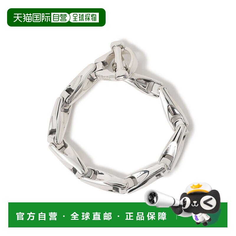 1h可退 日本直邮Bill Wall Leather 男士 U-Joint 纯银手链（光滑