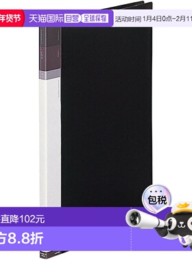 【日本直邮】Richt Love 透明书本可互换 A3 42 孔 20 袋黑色 N46