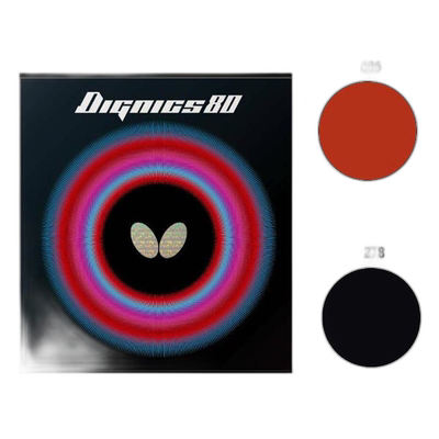 日本直邮BUTTERFLY 男女青少年Dignics 80乒乓球拍胶皮高张力背胶