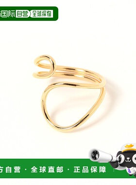 1h可退 日本直邮studio CLIP 女士双环设计金属戒指 324646