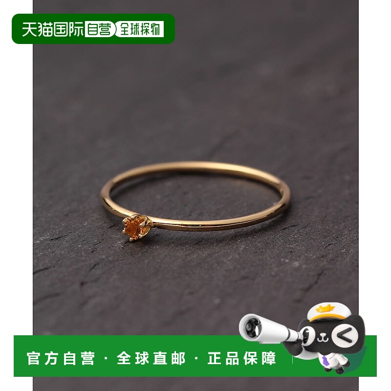 日本直邮SATOMI KAWAKITA JEWELRY 女士18K黄金黄水晶戒指 374202