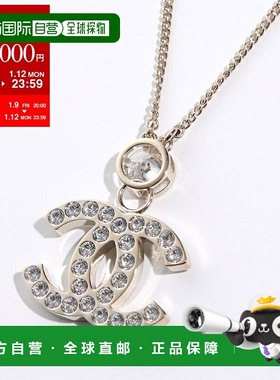 日本直邮CHANEL 项链 ABE114 B17803 女士金属链条水钻装饰 Coco