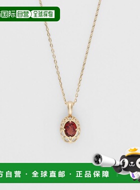 日潮 agete 阿卡朵【限定款】【1月生日石】K10石榴石项链红色 均