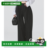 休闲棉尼材质 1h可退 女装 宽松褶裥阔腿裤 日本直邮Ray BEAMS