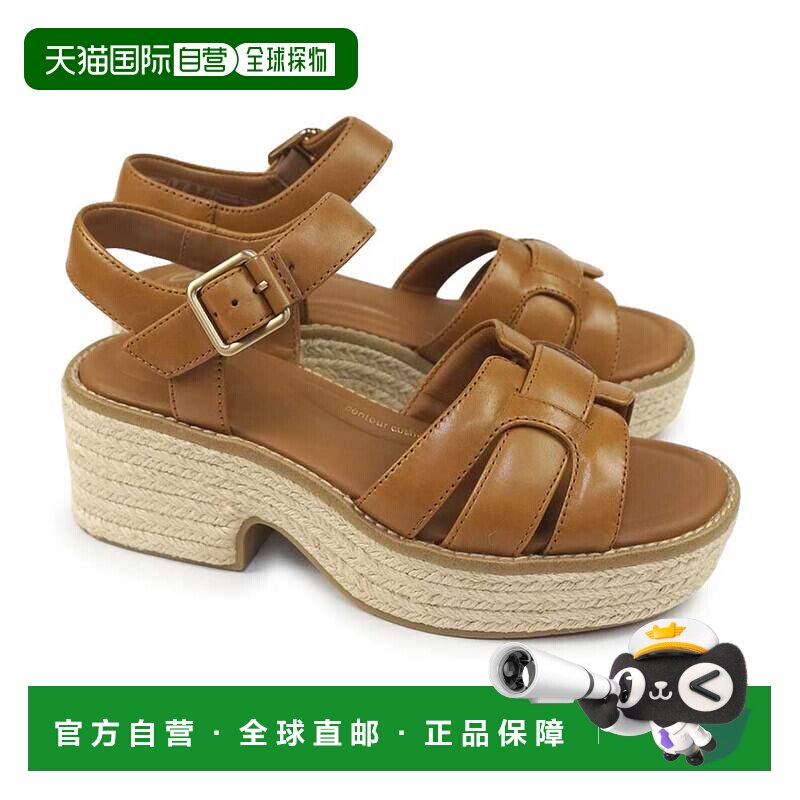 日本直邮Clarks 女士凉鞋厚底Coledale 系带新款图片