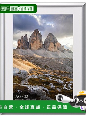 【日本直邮】HAKUBA 铝制画框 AG-02 宽4切 银色FAG2-SVW4