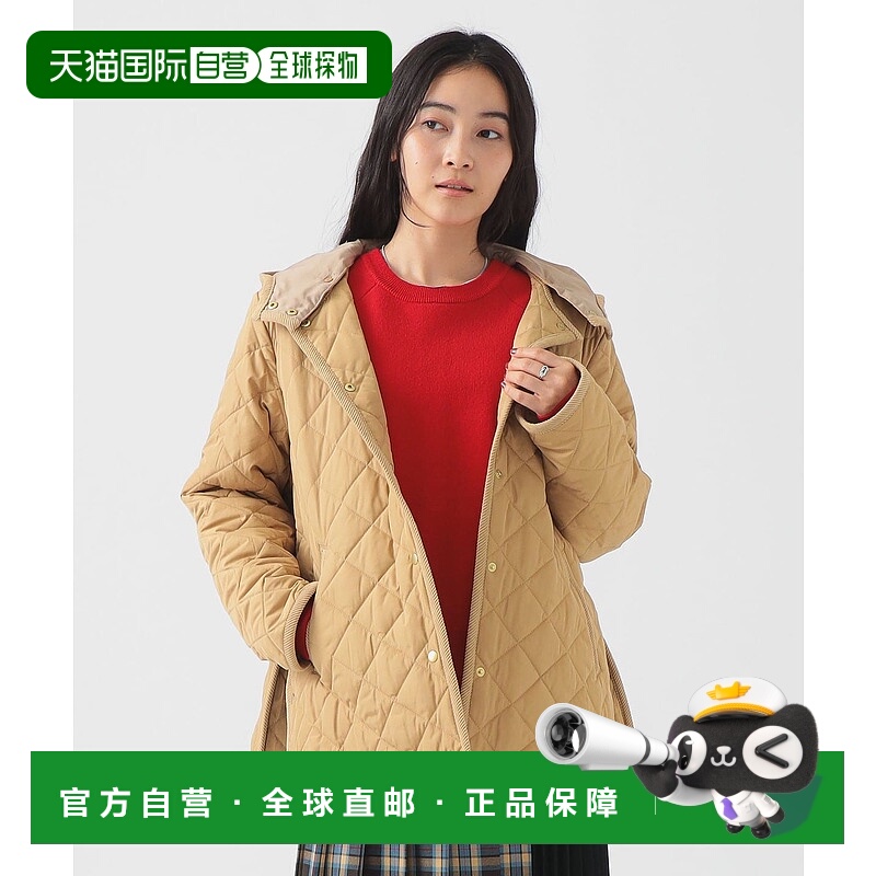 1h可退 日本直邮B:MING by BEAMS 女装 短款绗缝连帽夹克（S～M）