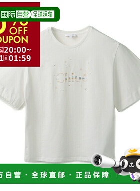 日本直邮Chloe 儿童 T 恤徽标圆领短袖衬衫 C20111 0003 117