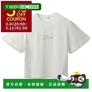 恤徽标圆领短袖 衬衫 C20111 117 日本直邮Chloe 0003 儿童