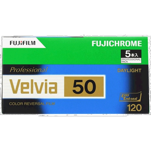 【日本直邮】FUJIFILM富士胶卷Velvia50 12张5个120EP NP12EX5