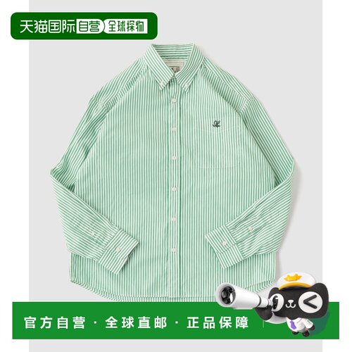 日本直邮IKE BEHAR 男装 纯棉宽条纹牛津纺衬衫 26050610008310