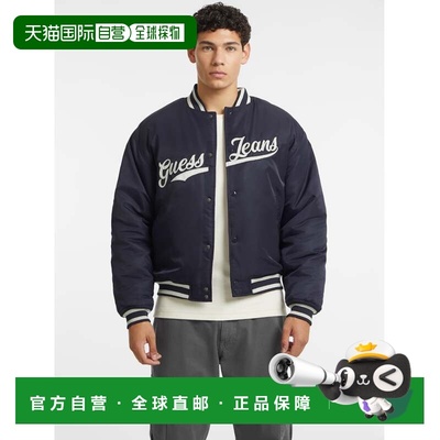 日本直邮GUESS JEANS SCRIPT Varsity Jacket夹克
