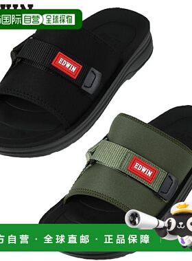 日本直邮EDWIN 凉鞋 女士凉鞋 运动凉鞋 休闲运动简约一脚蹬 黑色
