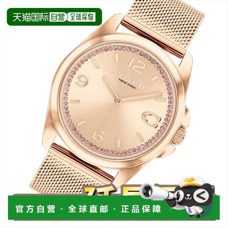 日本直邮COACH 14504143 GREYSON 网状手链女士手表